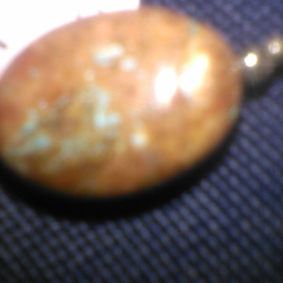 African Turquoise / Sterling Silver 20" Necklace / Earrings - Picture 7 of 7